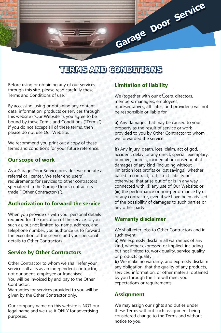 Eagle Garage Door Service Columbus, OH 614-655-1368